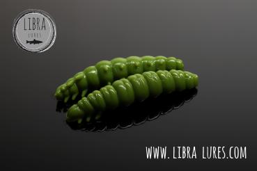 Libra Lures, Larva- Multi Cheese 125, 5x25mm,Olive 031